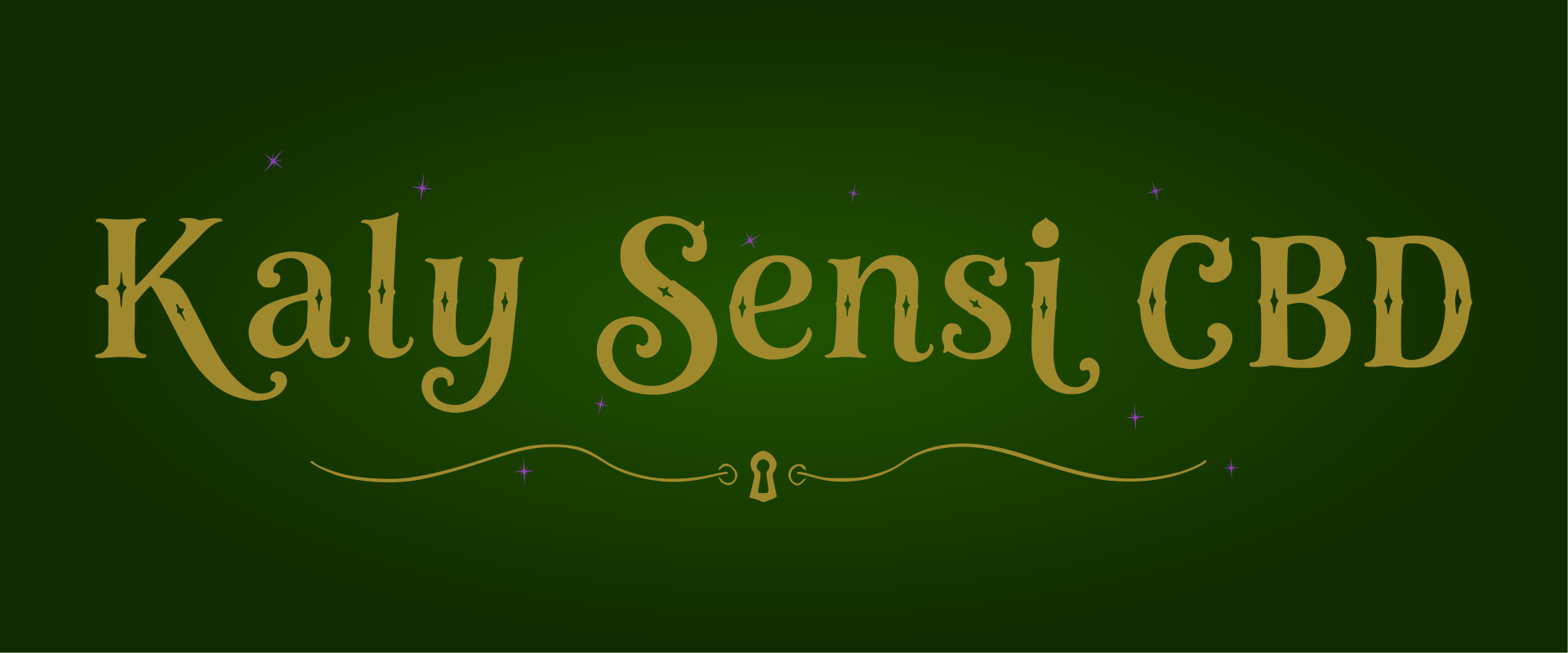 Logo Kaly Sensi CBD sur fond vert - Boutique de CBD à Annonay